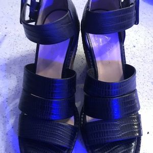 Robert Clergerie Black Leather Sandals 6